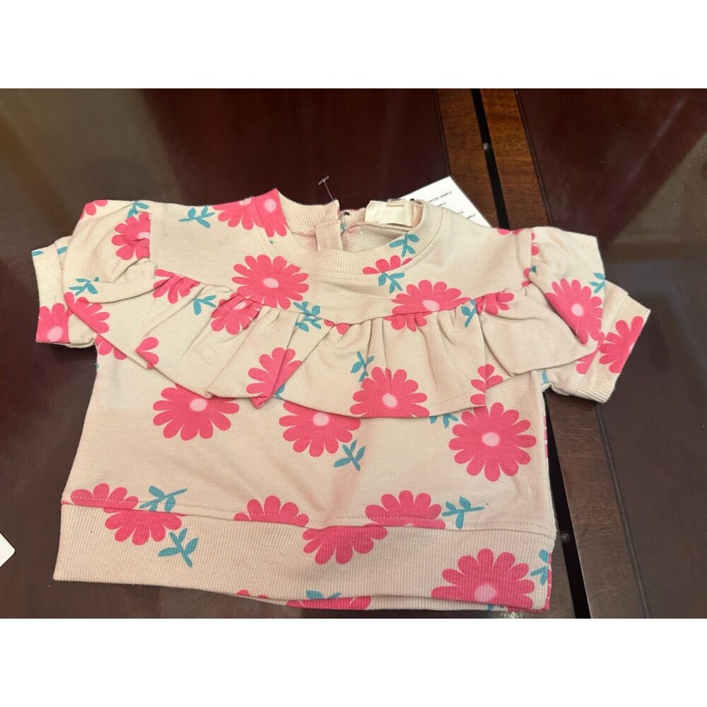 Jessica Simpson 3-6 months Floral Top Sweatshirt NWT